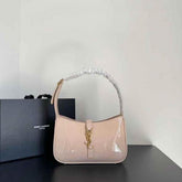 Ysl Saint Laurent Apricot Leather Shoulder Bag With OG Box & Dust Bag 903 2 Apricot
