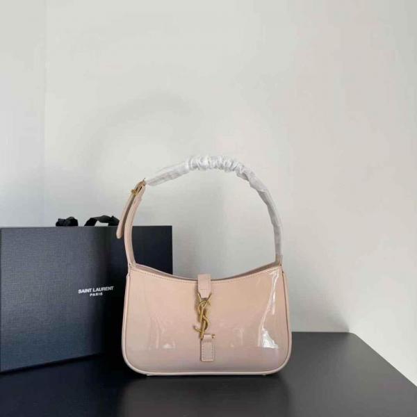 Ysl Saint Laurent Apricot Leather Shoulder Bag With OG Box & Dust Bag 903 2 Apricot