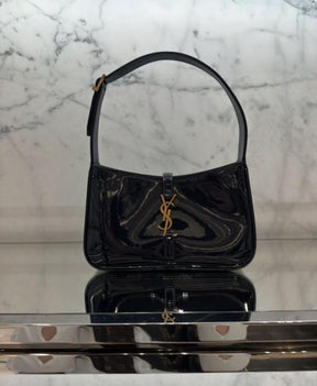 Ysl Saint Laurent Black Leather Shoulder Bag With OG Box & Dust Bag 903 2 Black