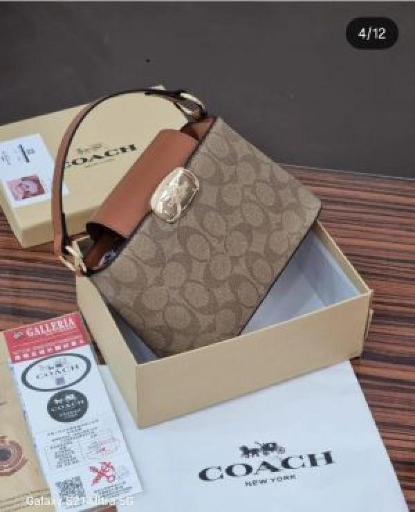 Coach  hamptons  hobo  bag  with  og  box  5403