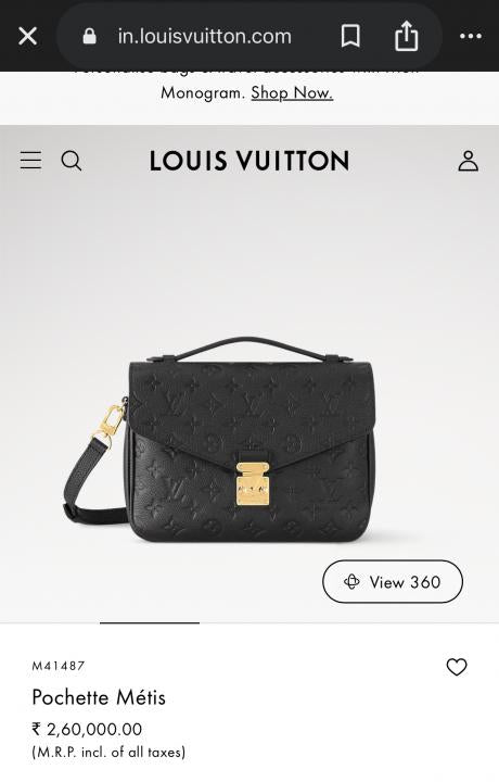 Louis  vuitton Pochette Mtis with hk Bill and magnet box 539