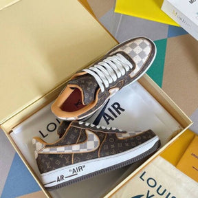 Nikee Airforce 1 x Louis Vuitton Brown Semi UA