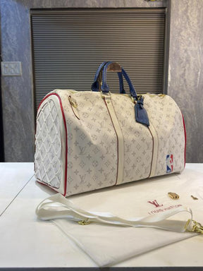 Louis  Vuitton  Brown  NBA  Edition  Monogram  Premium  Travel  Duffel  Bag  5490