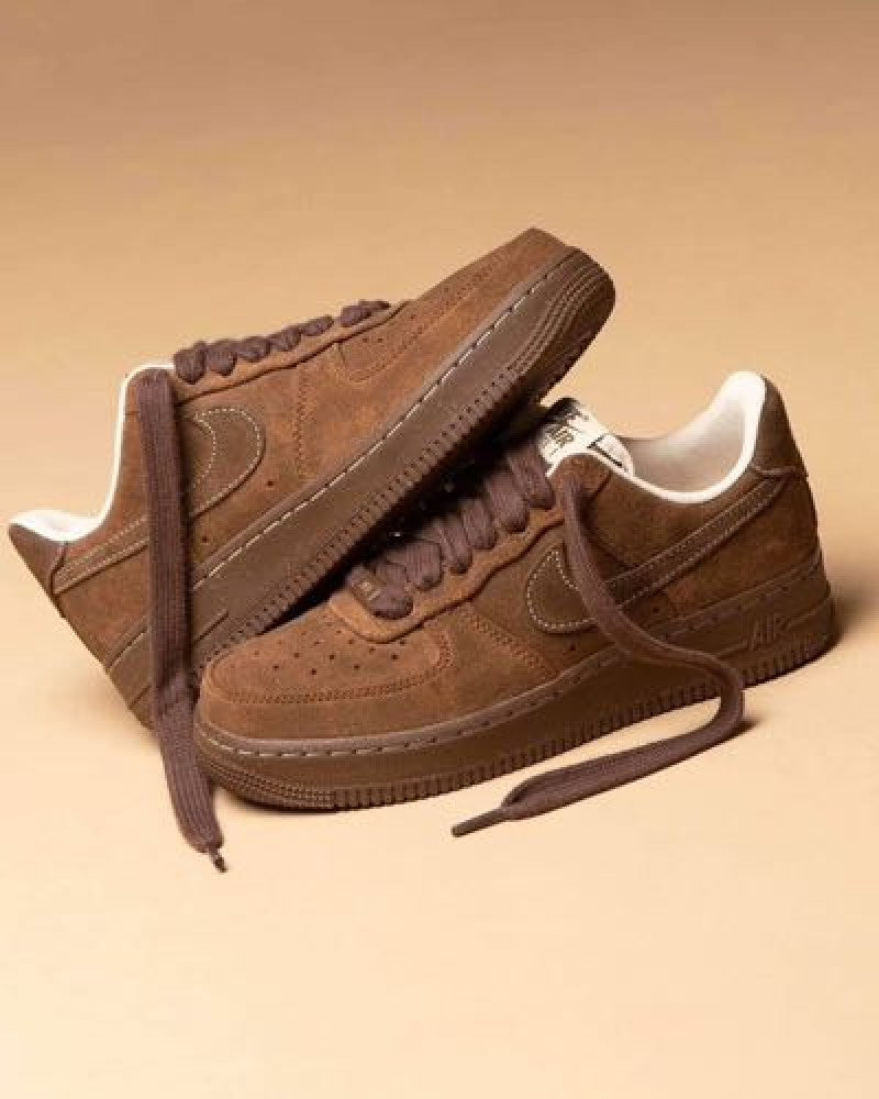 Nikee Airforce 1 Low Suede Cacao Wow