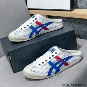 Onitsuka Tiger Mexico 66 Sabot Half Cut Shoe Sneaker White Blue Red