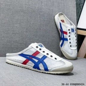 Onitsuka Tiger Mexico 66 Sabot Half Cut Shoe Sneaker White Blue Red