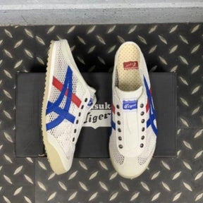 Onitsuka Tiger Mexico 66 Sabot Half Cut Shoe Sneaker White Blue Red