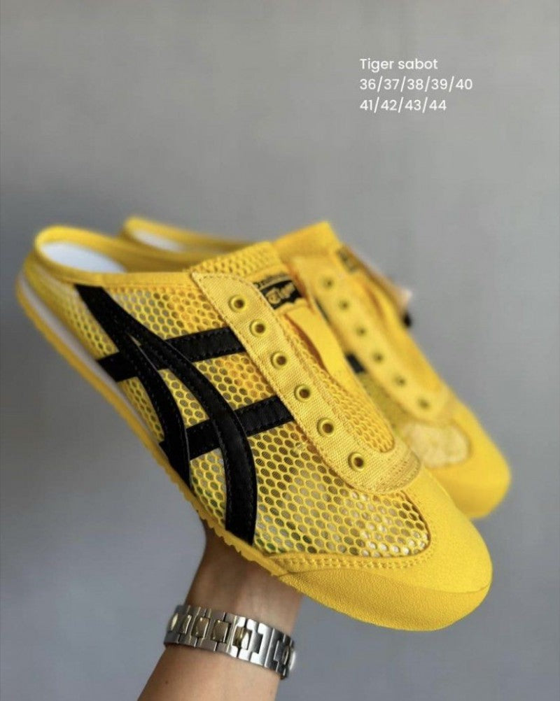 Onitsuka Tiger Mexico 66 Sabot Half Cut Shoe Sneaker Yellow Black