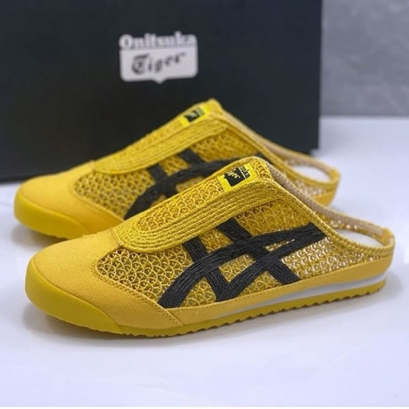Onitsuka Tiger Mexico 66 Sabot Half Cut Shoe Sneaker Yellow Black