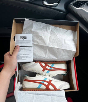 Onitsuka Tiger Mexico 66 Cream Piquant Orange Sneakers For Mens