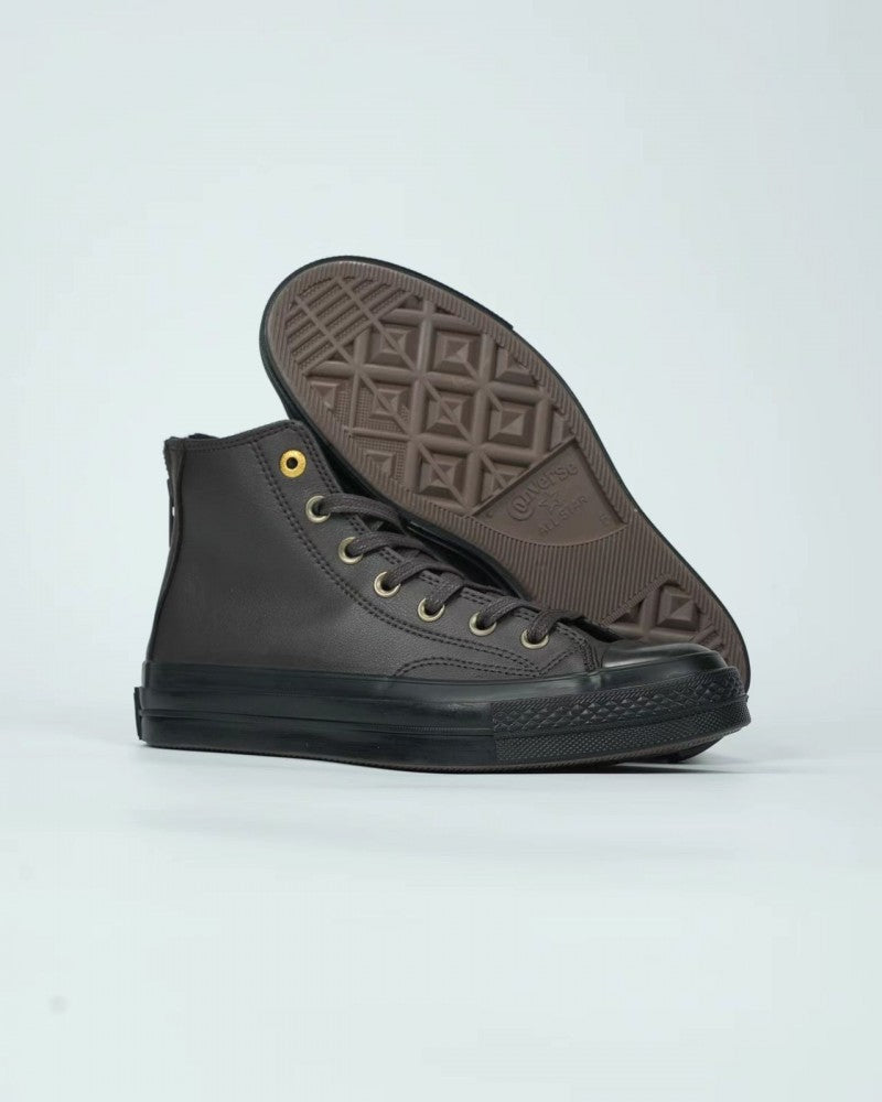 Conversseee Chuck Taylor 70 Back Zip Leather High Top Sneaker
