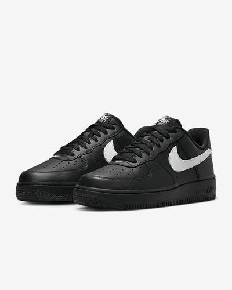 E Airforce 1 07 black white men s shoes