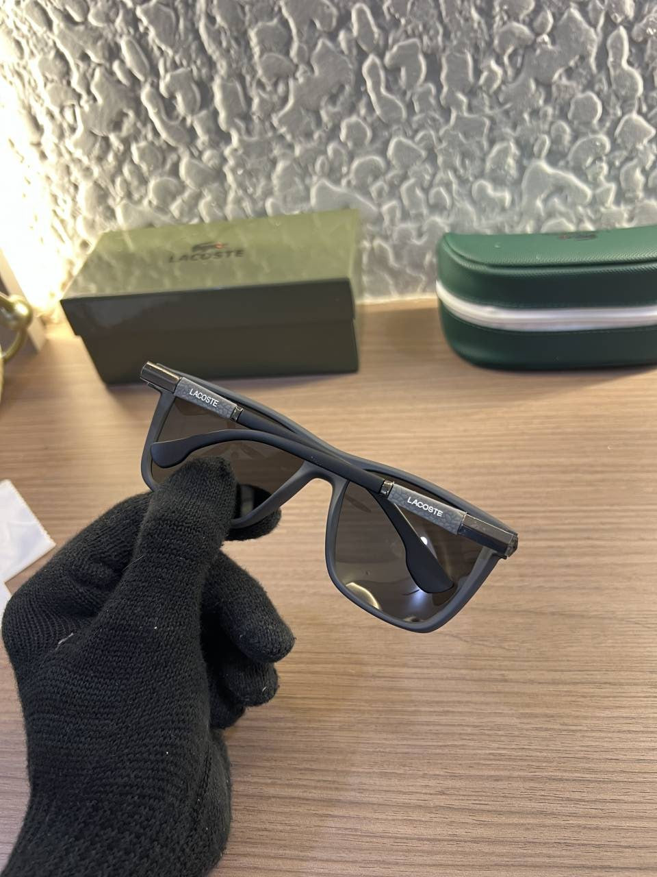 Lacost e 838 black grey