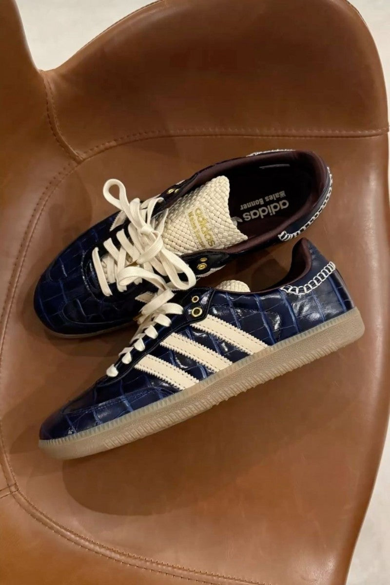 Addidass Samba x Wales bonner Navy croc