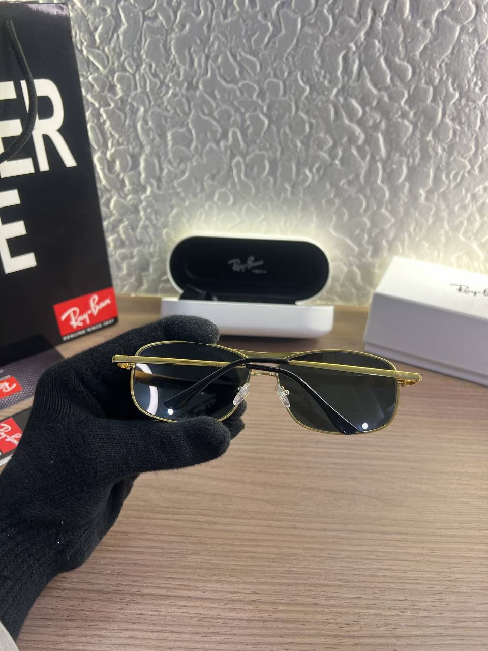 Rayban 500 black Gold premium shade