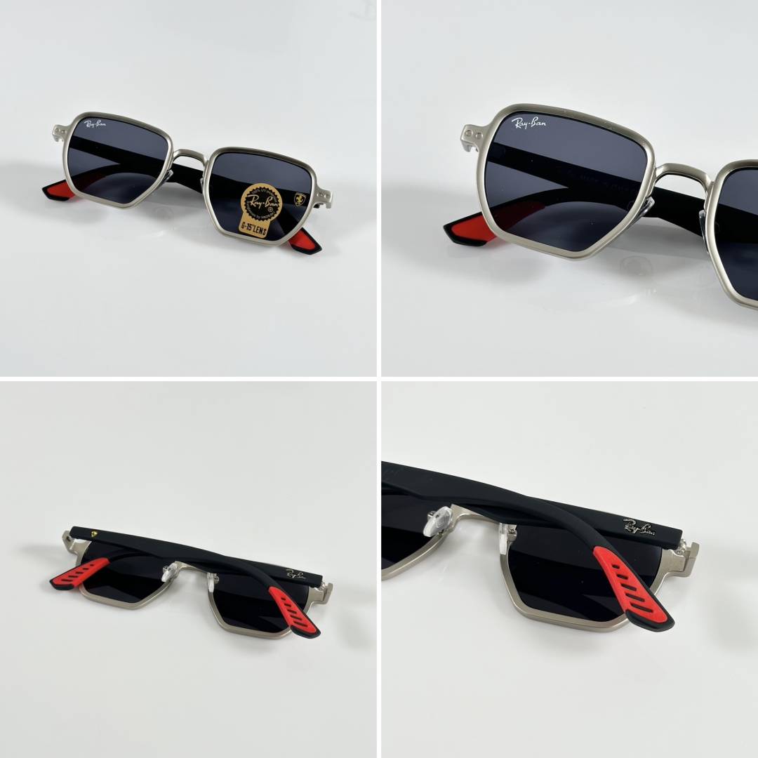 Rayban 08 Silver Black