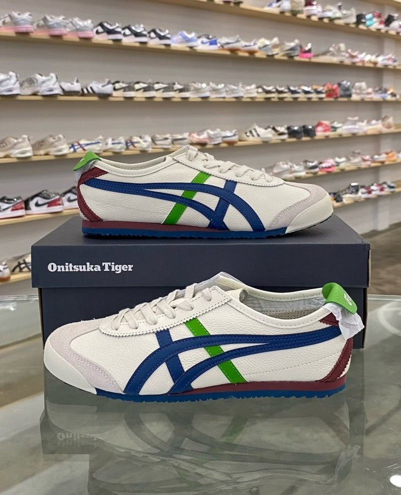 Onitsukaa Tiger Mexico 66 Cream Mako Blue