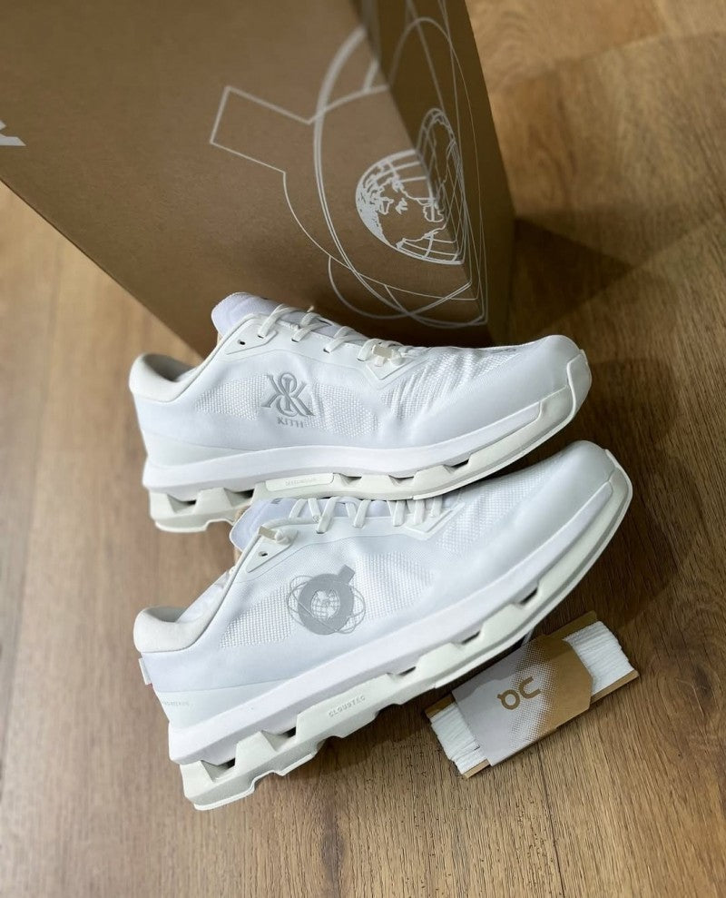 On Running x Kith Cloudzone White Ice