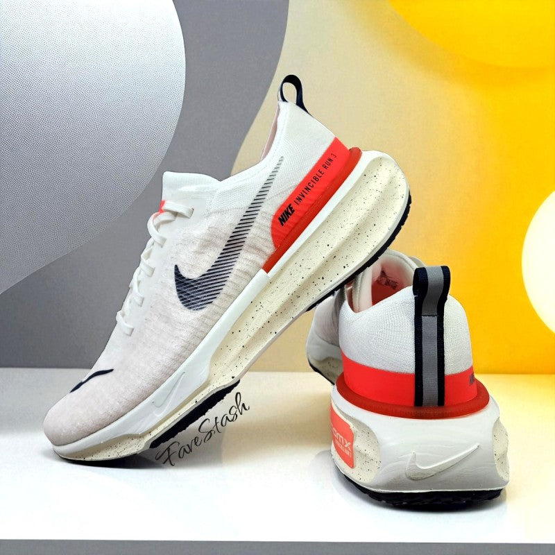 Zoom X Invincible Run Flyknit 3 White Bright Crimson