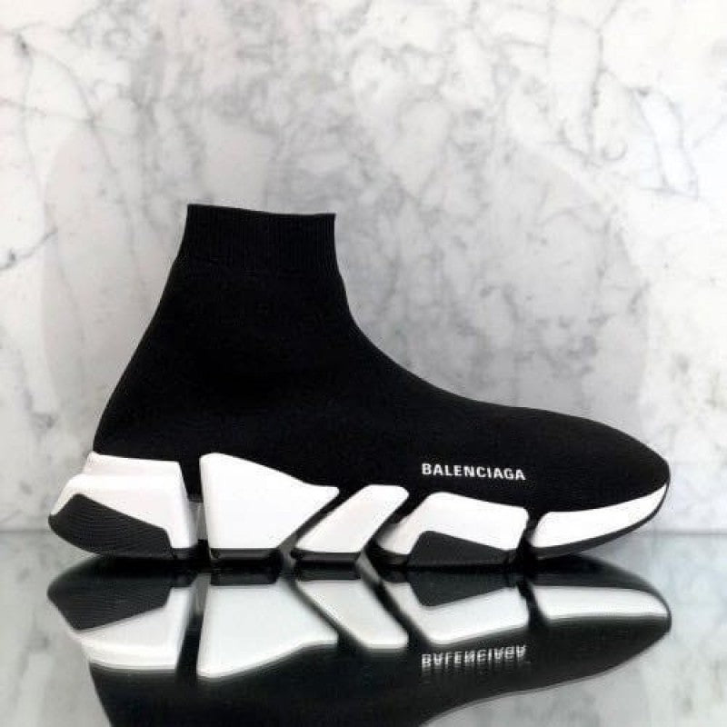 Balenciaga Speed KNIT 2 0 TRAINER BLACK WHITE