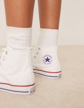 Convers Mens All Star High Canvas White