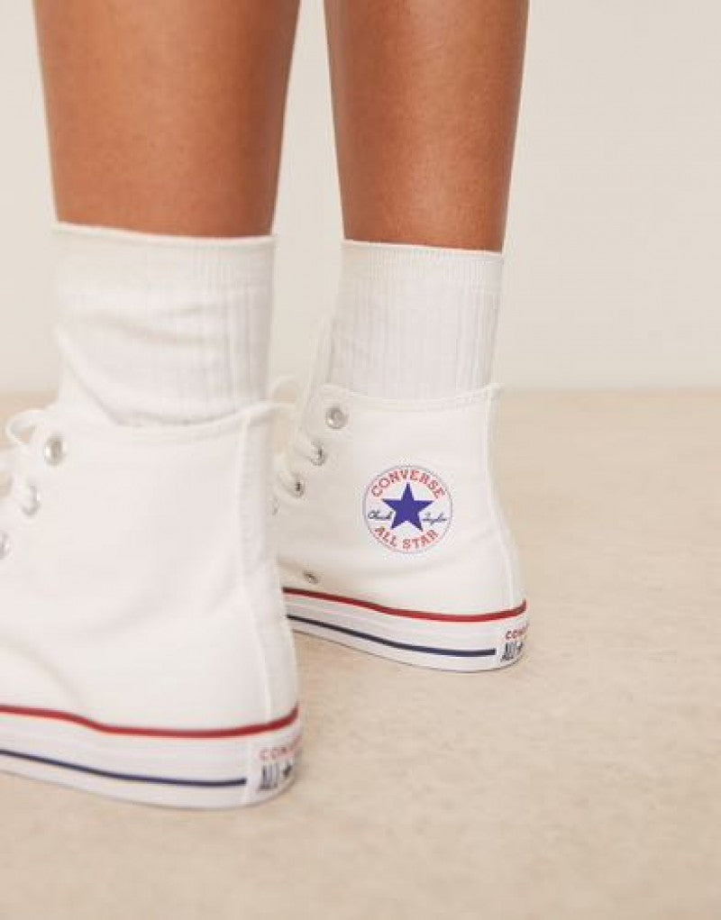 Convers Mens All Star High Canvas White