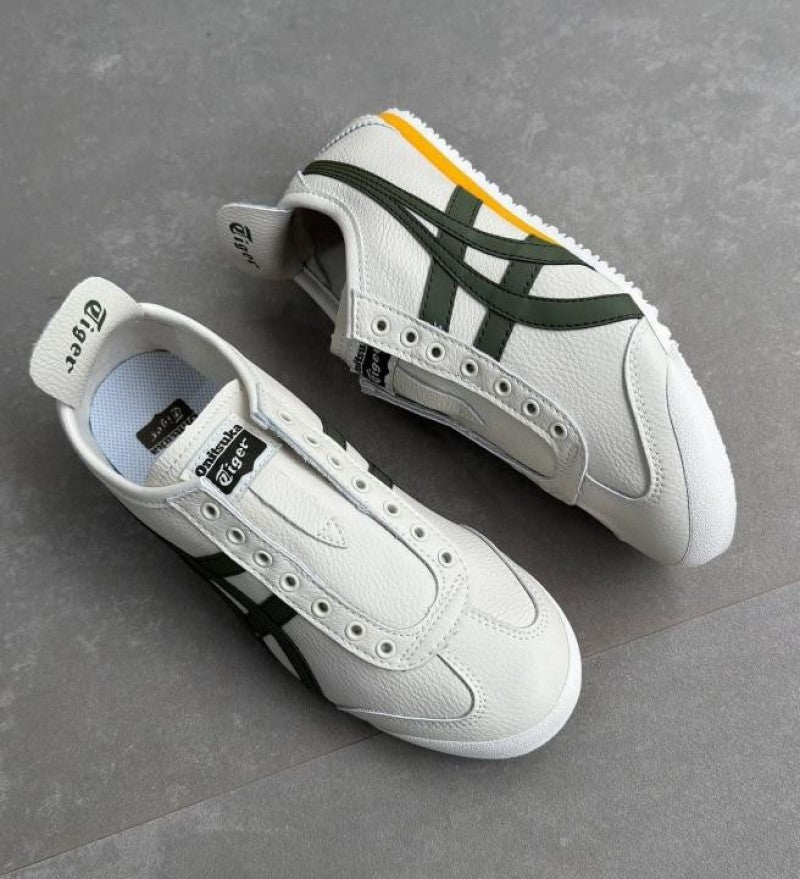 Onitsuk a tiger Mexico 66 Leather Slip On MANGO OLIVE Men Shoes Fix