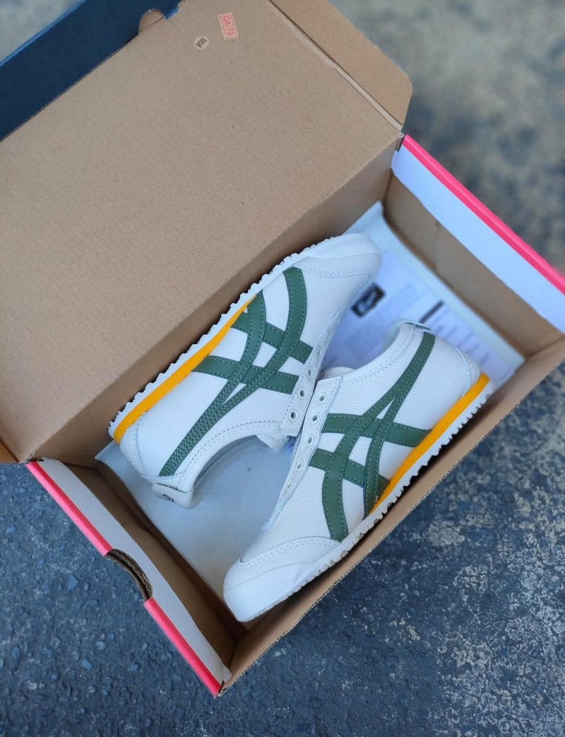 Onitsuk a tiger Mexico 66 Leather Slip On MANGO OLIVE Men Shoes Fix