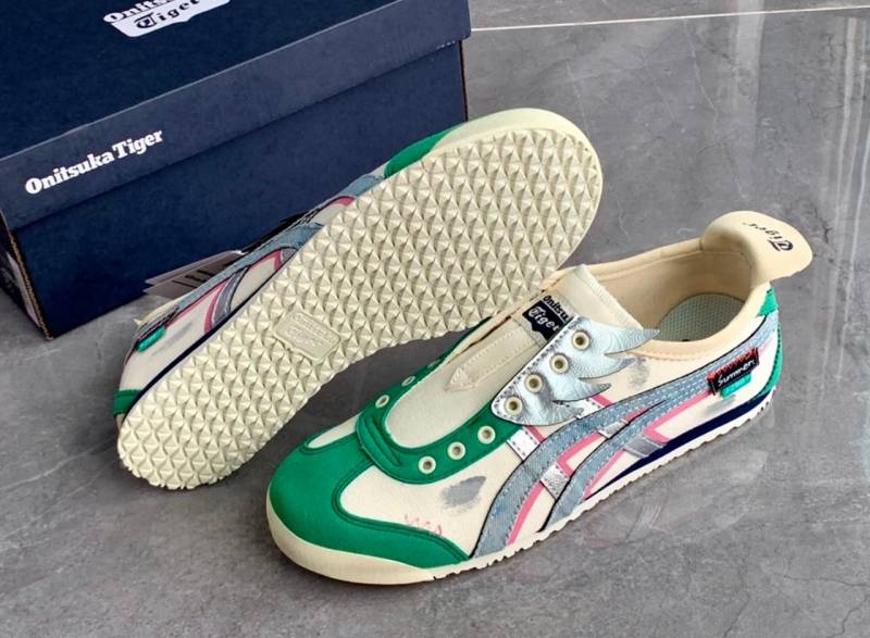 Onitsuka Tiger X Panda Prank Mexico 66 Slipon Cream Green
