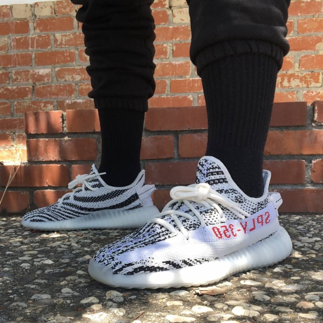 ADID AS YEEZY 350 ZEBRA WHITE
