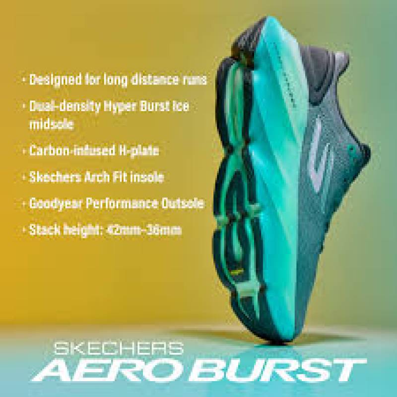 SKECHER aero burst sneakers GREY