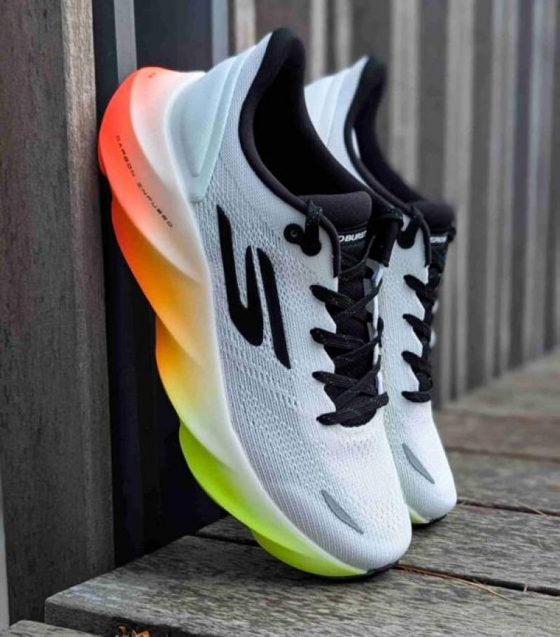 SKECHER aero burst sneakers WHITE NEON