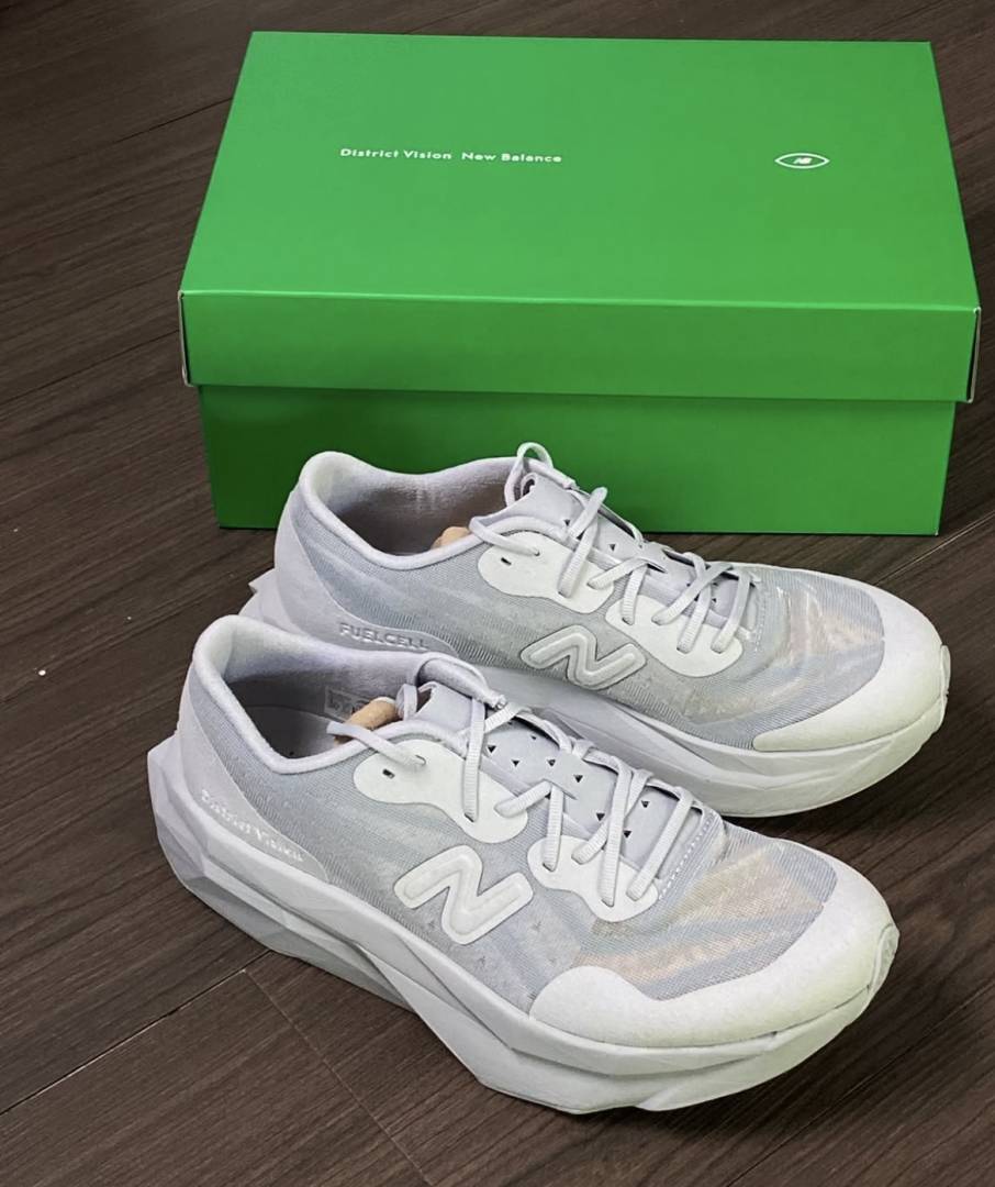 New Balance district vision x fuelcell supercomp elite v4 aluminum grey