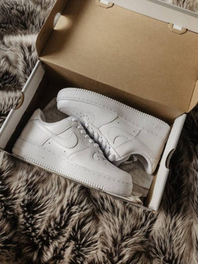 Airforcee 1 low short white leather with accessories