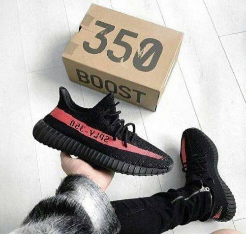 Adida s Yeezy 350 v2 core black red semi ua with full kit