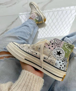 offspring wraps Conversse chuck 70 patchwork paisley pattern