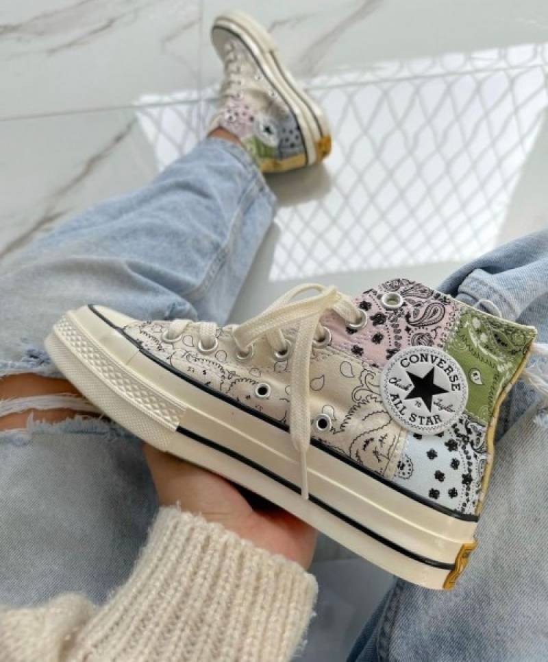 offspring wraps Conversse chuck 70 patchwork paisley pattern