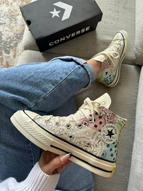 offspring wraps Conversse chuck 70 patchwork paisley pattern