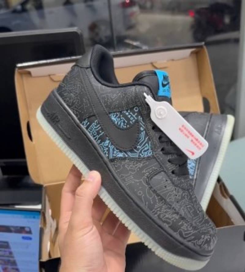 Nike Airforce 1 computer chip glow in dark