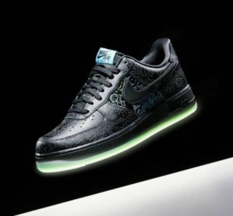 Nike Airforce 1 computer chip glow in dark