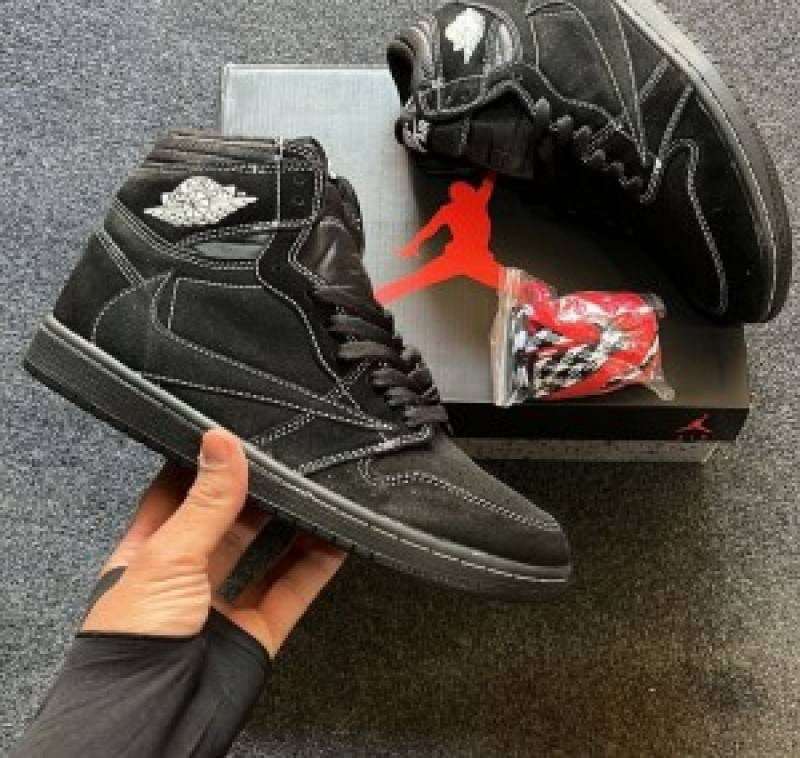 Nike Jordan 1 Retro Low OG SP TRAVIS SCOTT Black Phantom