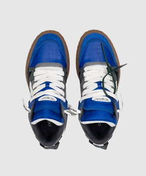 OFF WHITE MIDTOP SPONGE SNEAKERS MADE OF LEATHER