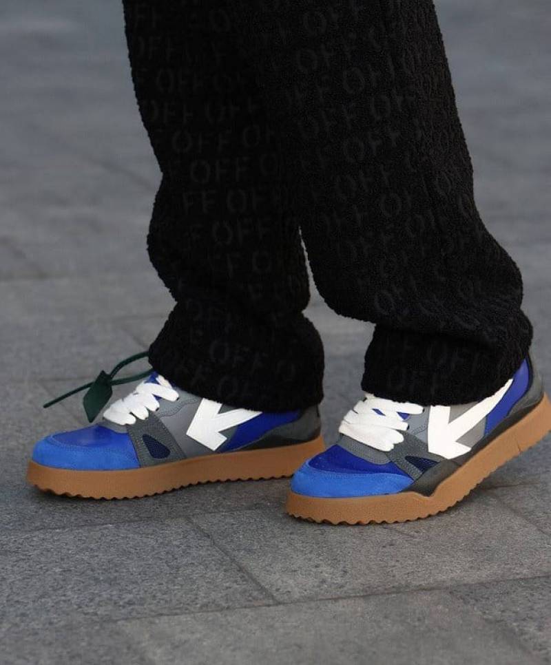 OFF WHITE MIDTOP SPONGE SNEAKERS MADE OF LEATHER