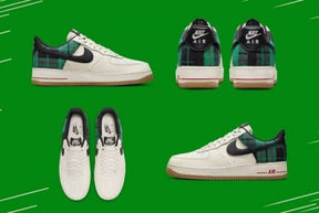 Nik Airforce 1 low 07 lx plaid pale ivory stadium green