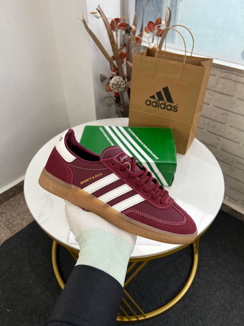 Handball spezial x sporty rich red cloud white gum