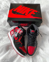 Nik e Air Jordan 1 High Og Bred Patent Semi UA