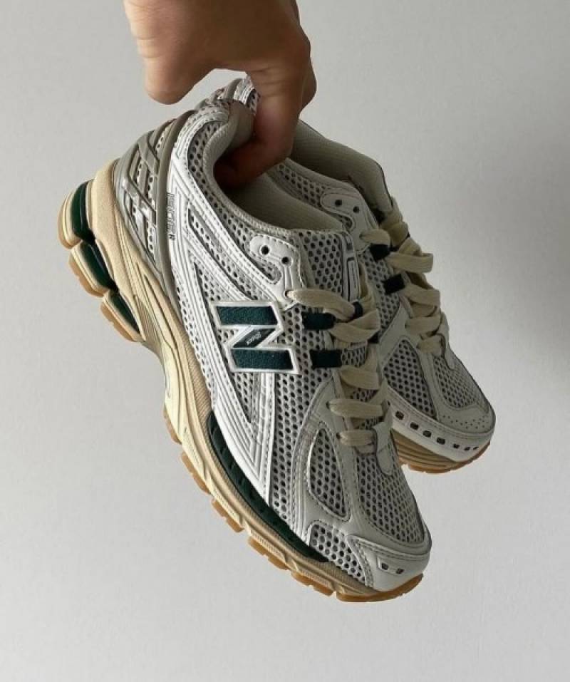 New balance 1906r white green cream