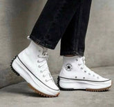 CONVERSE RUN STAR HIKE LUGGED UNISEX SNEAKERS WHITE BLACK GUM