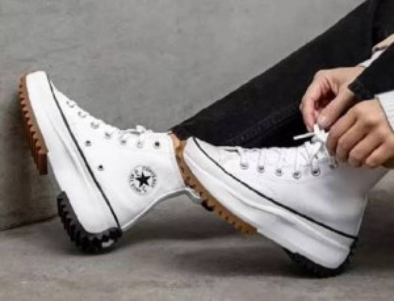 CONVERSE RUN STAR HIKE LUGGED UNISEX SNEAKERS WHITE BLACK GUM