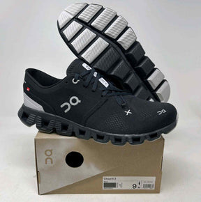 ON Cloud X 3 Running Trainers All Black 246